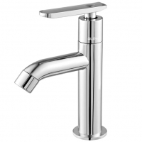 Torneira Lavatório Alta Prática ABS Cromado Pia Mesa ¼ Volta Cor:Cromado