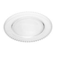 WOLFF - Sousplat De Cristal 32cm - Linha Pearl