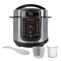 Panela De Pressão Elétrica Digital 5/6 Litros Preta Ou Inox - Kian