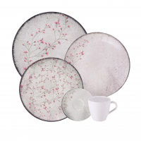 Tramontina Aparelho De Jantar Floralis Em Porcelana Decorada 20 Peças