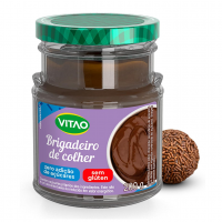 VITAO Brigadeiro De Colher Zero Açúcar 200g – Sem Glúten, Textura Cremosa
