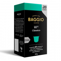 Cápsulas De Café Clássico Baggio Café, Compatível Com Nespresso, Contém 20 Cápsulas