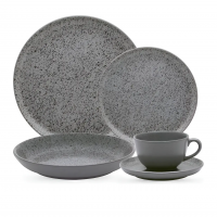 Aparelho De Jantar E Chá 30 Peças Oxford Flat Gray
