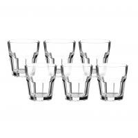 Jogo De Copos De Vidro 310ml 6 Peças Haus Concept Country