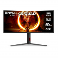 Monitor Gamer Curvo AOC AGON QUAD 34" Ultrawide WQHD 180Hz 0,5ms Base Ajustável U34G4C