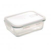 LYOR - Pote Hermético De Vidro Borossilicato Resistente A Calor Com Tampa Plástica 1L