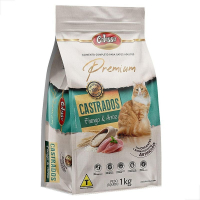 Colosso Premium Ração Para Gato Castrado Sabor Frango E Arroz 1kg