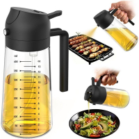 TrendPlain Pulverizador De Azeite De Oliva De Vidro De 470 Ml Para Cozinhar