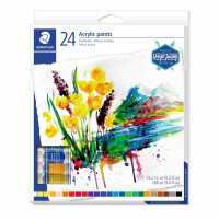Staedtler, Tinta Acrilica, Staedtler 24 Cores - 8500 C24