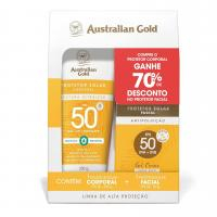 Australian Gold Promopack Protetor Solar Gel Creme Corporal/Facial Fps 50 200 G/ 50 G