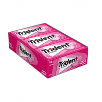 Chiclete Trident Tutti-frutti Sem Açúcar - Caixa Com 21 Unid. De 8g