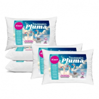 Kit 4 Travesseiro Pluma De Ganso Toque Macio Confortavel