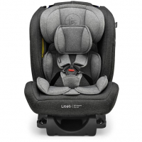 Cadeira Para Auto 0-36Kg Isofix Litet All Stages Fix 2.0 Preta E Cinza - BB452