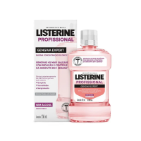 Antisséptico Bucal Listerine Profissional Gengiva Expert Zero Álcool Sabor Menta Fresca 250ml