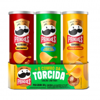 Salgadinho Batata Frita Pringles Tripack Especial Festa Do Futebol