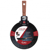 Frigideira 24 Cm Colorstone De Alumínio Com Antiaderente, Wooden, ALU8303-WD, Euro Home