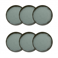 Jogo De 6 Pratos Sobremesa 20 Cm Oxfordflat Pacífico