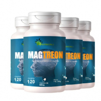 Treonato De Magnésio 480 Cápsulas Sem Sabor Kit 4 Potes Nutricali