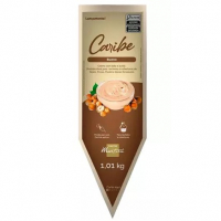 Bisnaga de Recheio Creme Caribe Bueno Master Martini de 1,01kg com ilustração de creme e avelãs