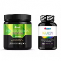 Creatina Monohidratada 250g + Multivitamínico 120 Cápsulas Growth
