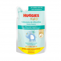 Sabonete Líquido Glicerina Huggies Extra Suave Refil 200 ml