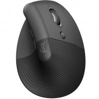 Mouse Sem Fio Logitech Lift Vertical Com Design Ergonômico Para Redução De Tensão Muscular