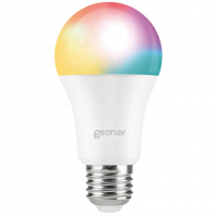 Hi By Geonav Lâmpada Inteligente Led 9W, Wi-Fi, E27, Branco Frio/Quente/RGBW