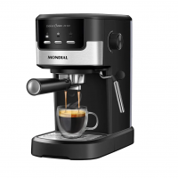 MONDIAL, Cafeteira Espresso Dolce Crema 20 Bar, Preto/InoX 1200W, 220V - C-21-E-CNP