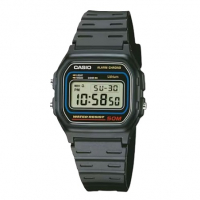 Casio Relógio Digital Masculino W59-1V Clássico Preto, Preto, OneSize, Relógio De Quartzo