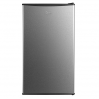 Frigobar 93 Litros Inverter Bivolt Preto Com Porta Na Cor Inox, Midea