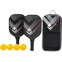 Kit Pickleball Performance 2 Raquetes 4 Bolas E Bolsa Vollo