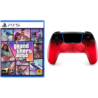 Bundle GTA VI PlayStation 5 + Controle Sem Fio PlayStation DualSense™ Techno Red