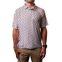 Blue 84 Camisa Polo Masculina De Manga Curta Oficialmente Licenciada Pela NHL Branca (GG))