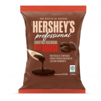 Hershey's Cobertura Fracionada Professional Meio Amargo Formato Moeda Sem Necessidade De Temperagem 2,01 Kg