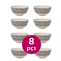 Kit 8un Tigela Bowl Cumbuca Ecológico 300ml Sopa Caldo