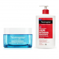 Kit Neutrogena Hidratante Facial Hydro Boost Water Gel 50g + Neutrogena Norwegian Hidratante Corporal Intensivo Sem Fragrância, 400ml