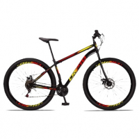 Bicicleta Aro 29 Aço Carbono 21v Cripto Freios A Disco Garfo