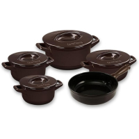 Conjunto Smart 5 Peças, Duo+, Chocolate
