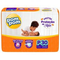 Fralda Pom Pom Proteção De Mãe Jumbo P - 3 A 6kg 30 Unidades
