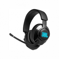 Fone De Ouvido Headset Gamer JBL Quantum 400 Com Fio Preto USB P3 Drivers 50mm RGB