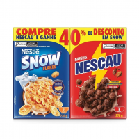 Kit Cereal Matinal Chocolate Nescau 210g + Snow Flakes 230g