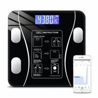 Balança Digital Bioimpedância Premium Bluetooth Com App Saúde IOS Android Para IMC Gordura