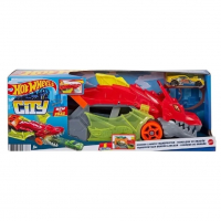 Pista De Carro De Brinquedo Reboque De Dragão Hot Wheels Da Mattel