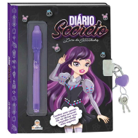 Diário Secreto Com Caneta Mágica (capa Preta)