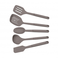 Tramontina Jogo de Utensílios Softta Silicone Cinza 5 Peças