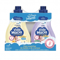 Kit Vida Macia (Lava Roupas E Amaciante - Glicerina E Camomila) 2 X 1L