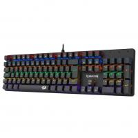 Teclado Mecânico Gamer Redragon Valheim Iluminação Rainbow Preto Switch Brown
