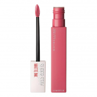 Maybelline SuperStay Matte Ink Batom Líquido Matte Longa Duração 16H Com Aplicador Preciso, Cor 15 Lover Rosa Malva, 5ml