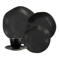 Aparelho De Jantar 20 Peças Volcano Ryo Oxford Porcelana