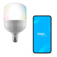 Lâmpada Inteligente Alta Potência 20W Elgin Color RGB Wifi Compatível Com Alexa E Google Home